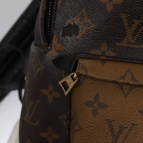 LOUIS VUITTON Monogram Reverse Palm Springs PM Backpack M44870 LV Auth 114311 - Picture 10 of 16